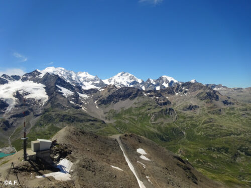 Piz Lagalb dalla stazione del Lagalb
