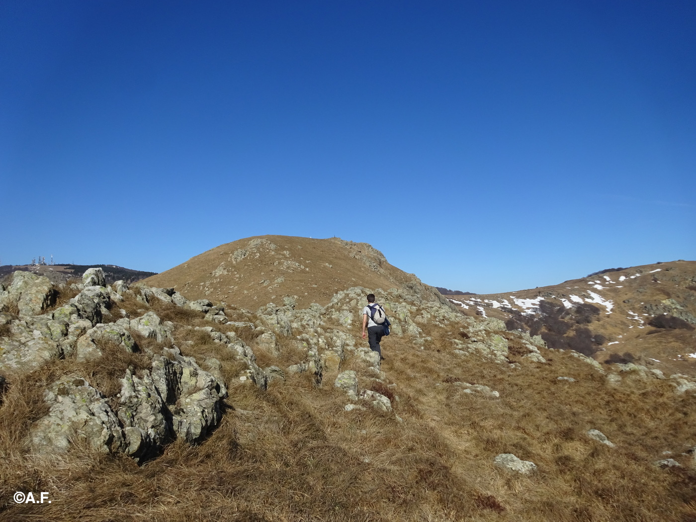 Il crinale verso il Monte Sciguelo