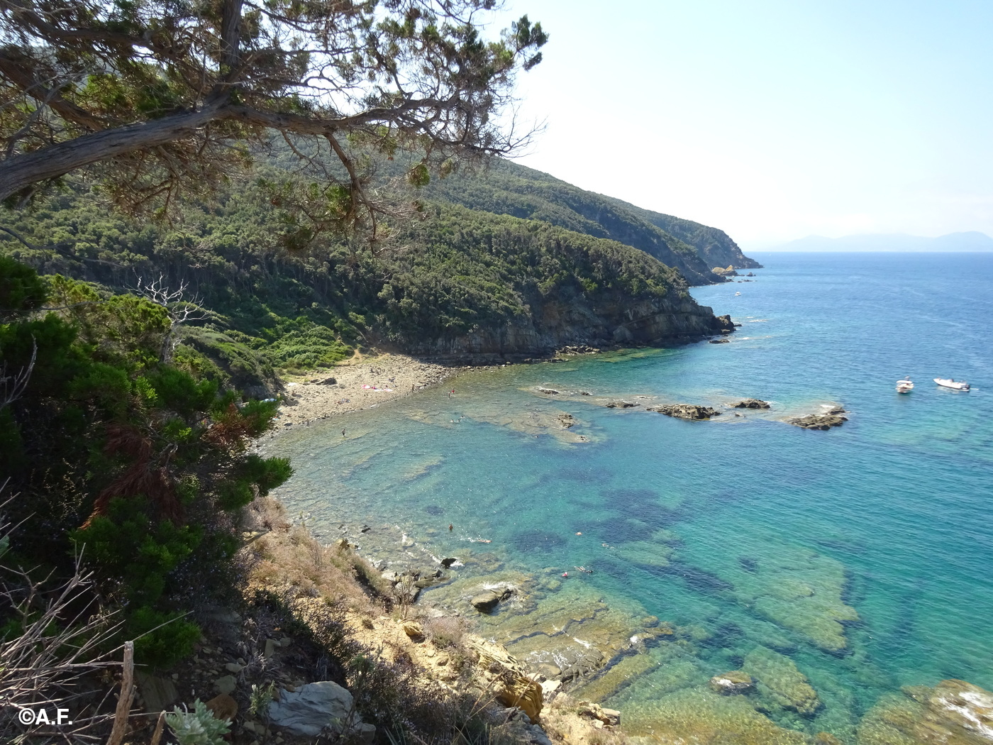 Panorama di Cala San Quirico