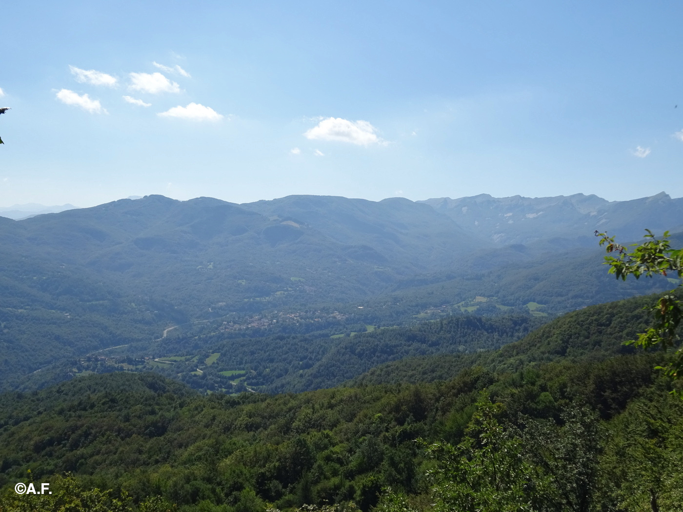 L’alta Val Parma, vista salendo al Groppo Albero