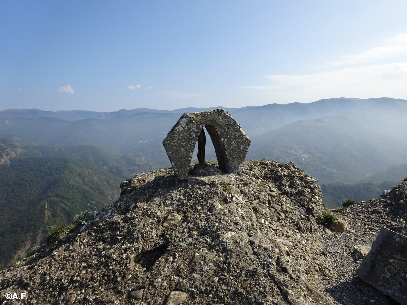 La Madonnina sulla cima della Carega do Diao