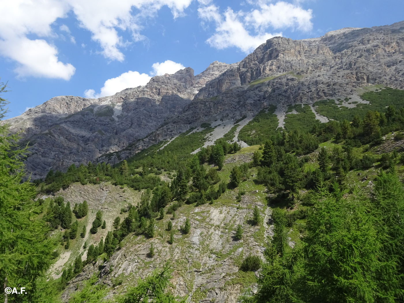 Le imponenti pareti del Pizzo del Ferro