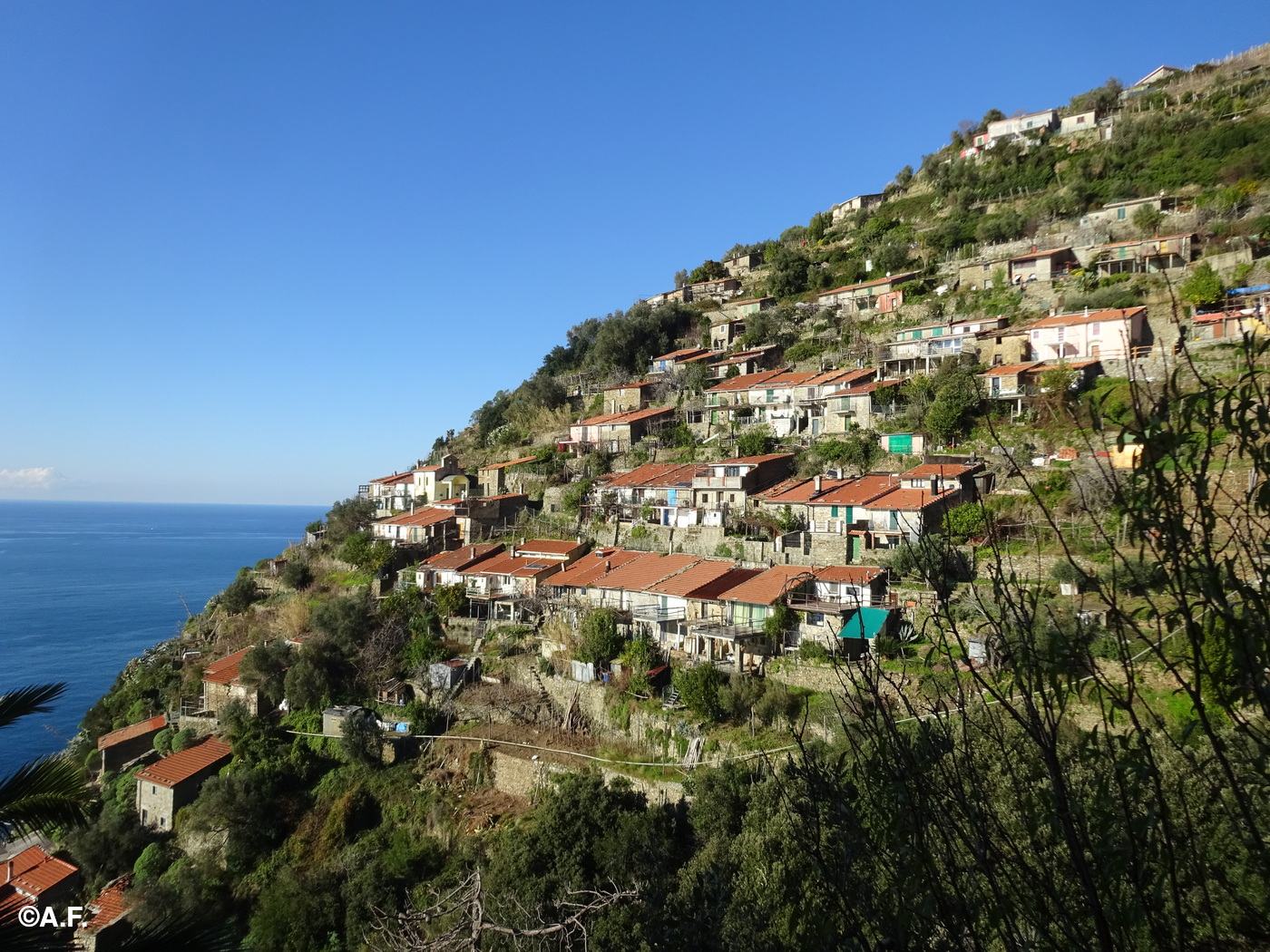 Panorama di Schiara dal sentiero verso Costa