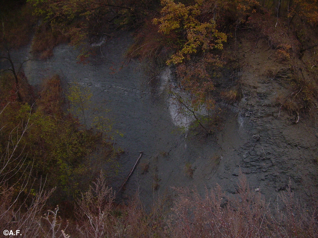 Ripida parete calanchiva sul Rio Lavagnino