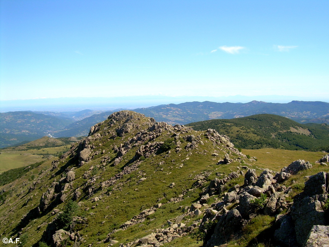 Panorama verso nord dalla vetta