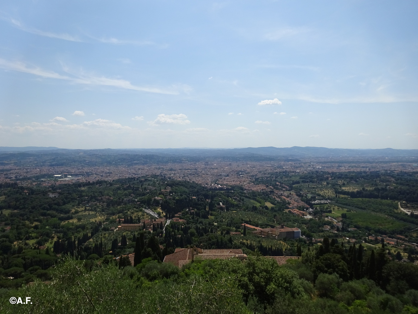 Panorama su Firenze dal Convento di San Francesco a Fiésole
