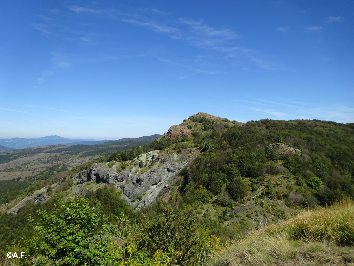 La Rocca Bruna vista dal Monte Gifarco