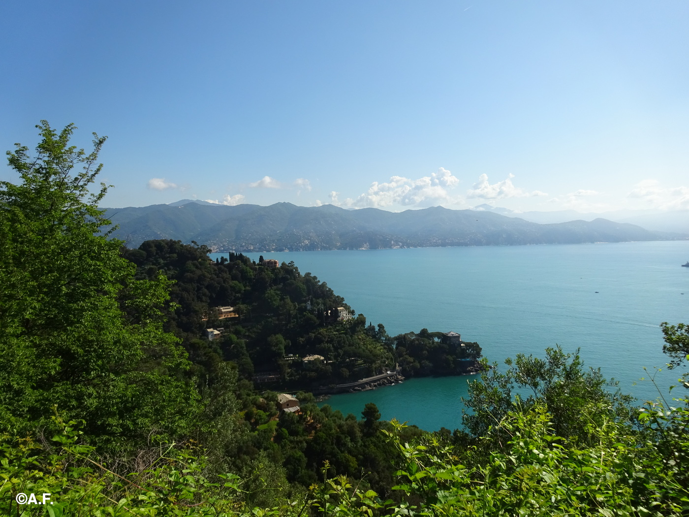 Panorama sulla baietta di Paraggi