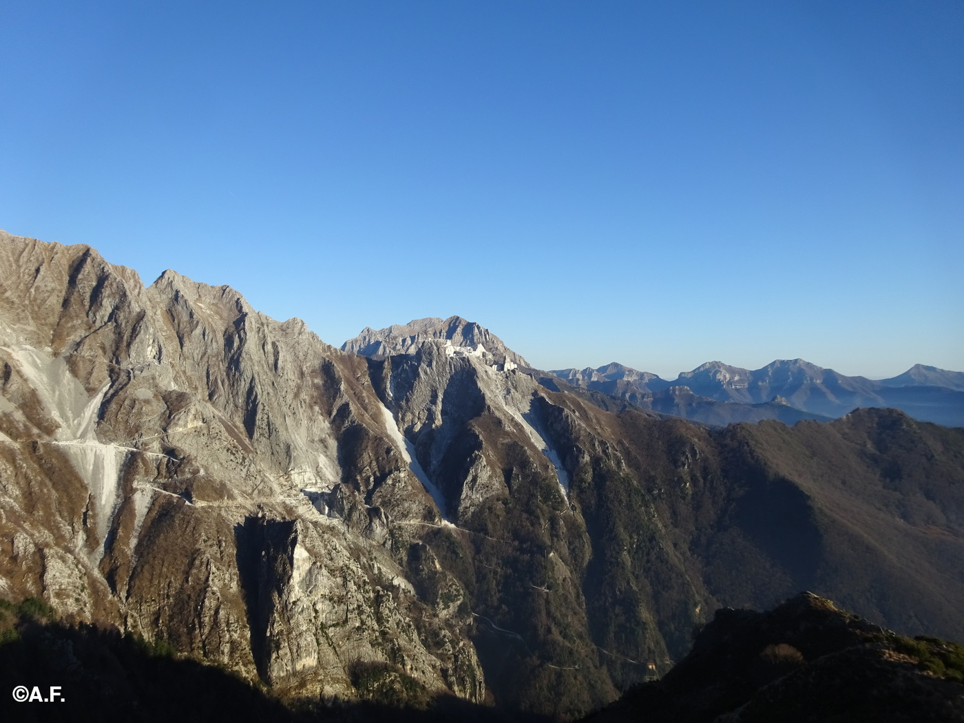 Le Apuane Meridionali dal Monte Focoraccia