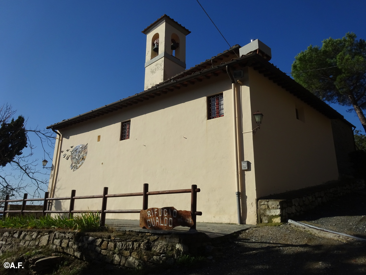 Il Rifugio di Gualdo, ricavato nella chiesa di San Giusto