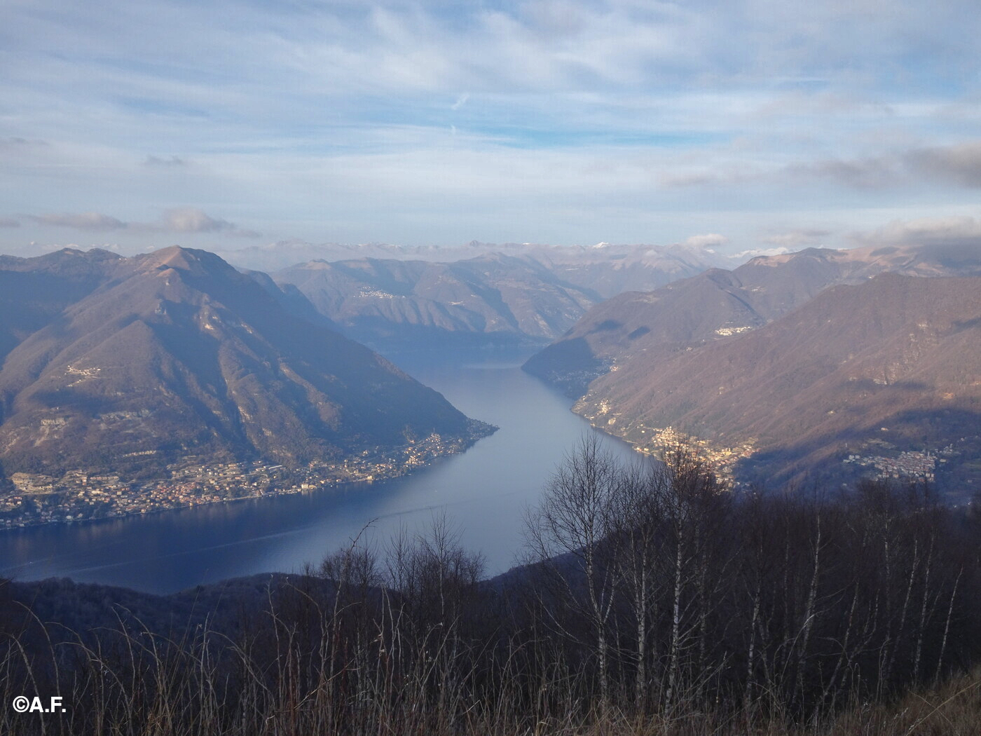 Il Lago di Como visto dal Monte Boletto