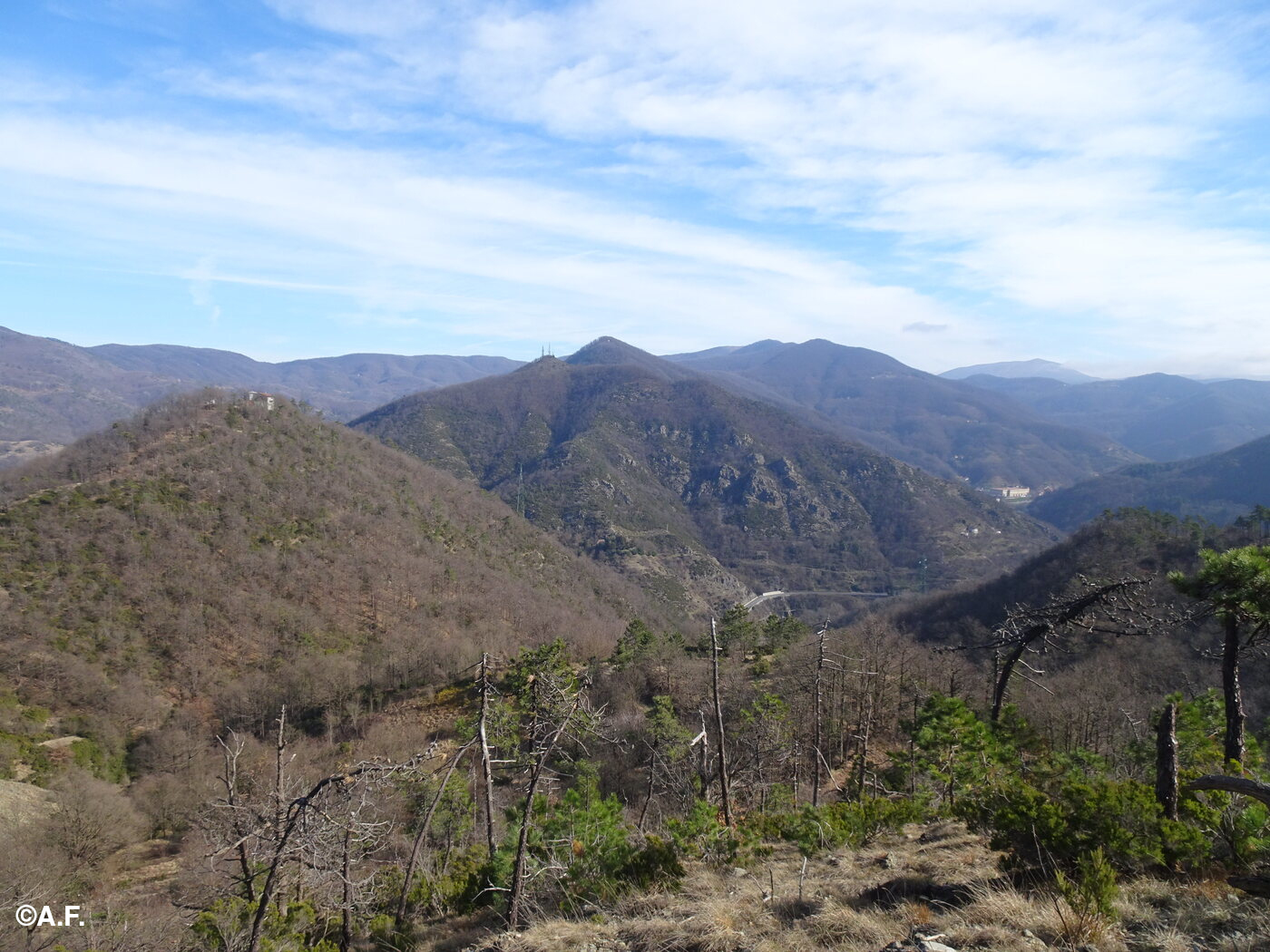 Panorama sulla Valle Stura dai pressi della Colla dra Zucca